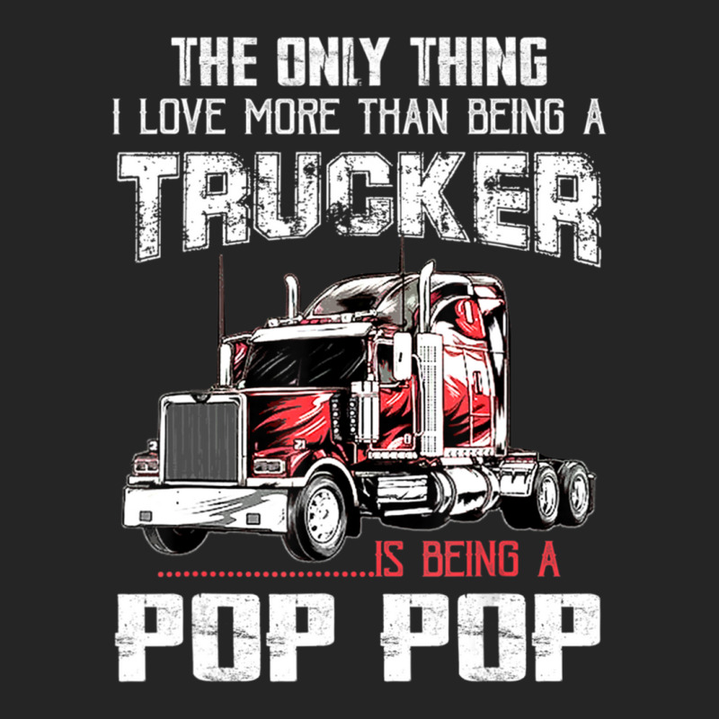 Mens Trucker Pop Pop Truck Driver Grandpa Pop Pop Unisex Hoodie | Artistshot