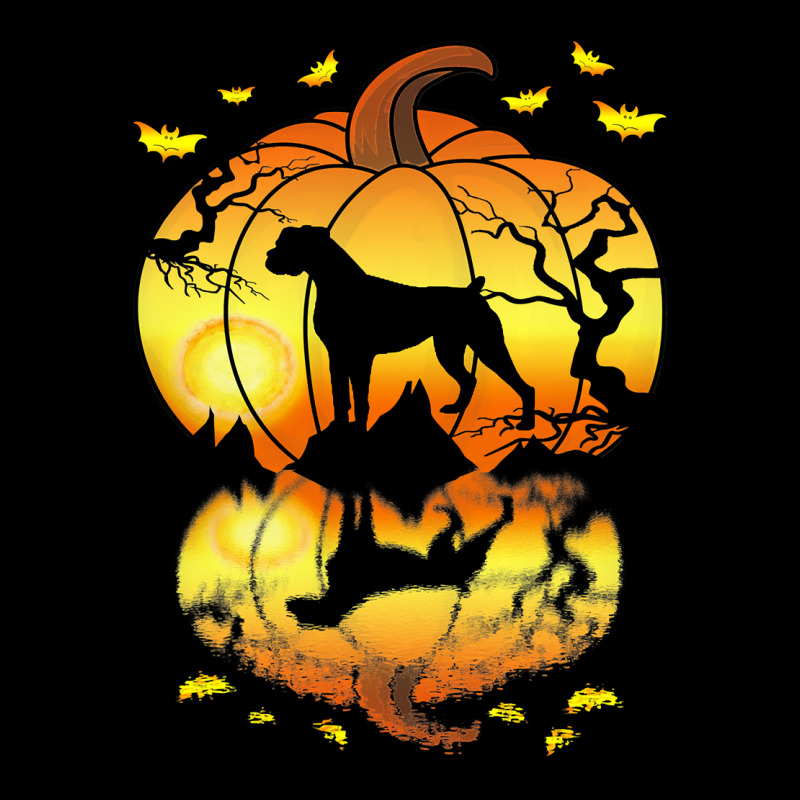 Boxer Dog Water Reflection In A Pumpkin Halloween  Pocket T-shirt | Artistshot