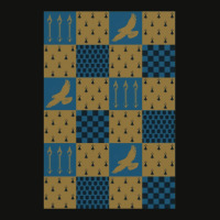 Blue And Yellow Bird Pattern Scorecard Crop Tee | Artistshot