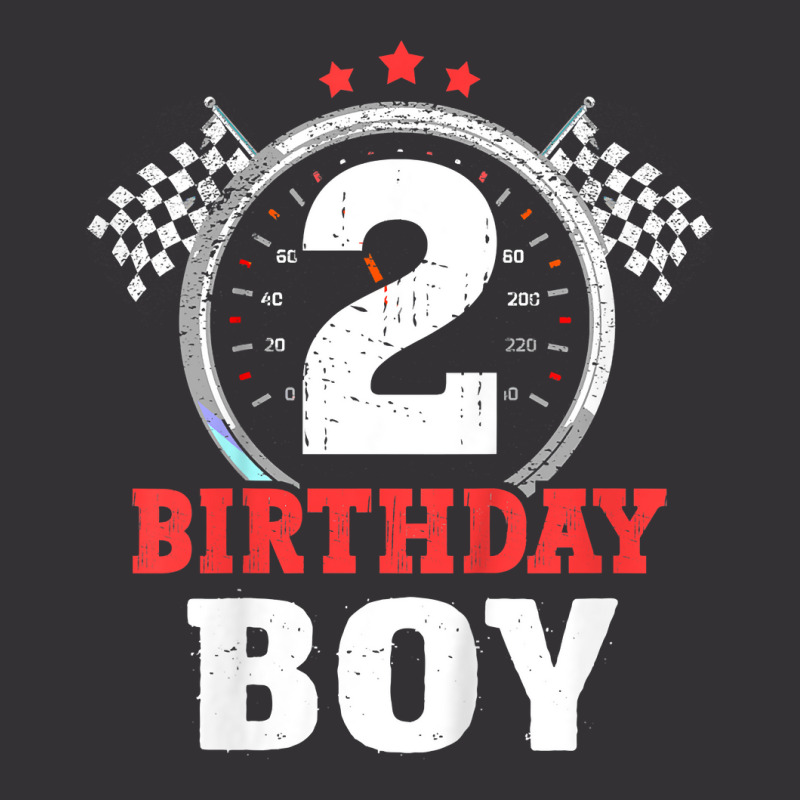 Kids Birthday Boy 2 Two Race Car 2nd Birthday Raci Vintage Hoodie And Short Set | Artistshot