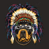 Native Indian Rottweiler Native American Indian Do Ladies Fitted T-shirt | Artistshot