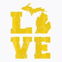 Michigan Love Mi Vintage Sweatshirt T-shirt | Artistshot