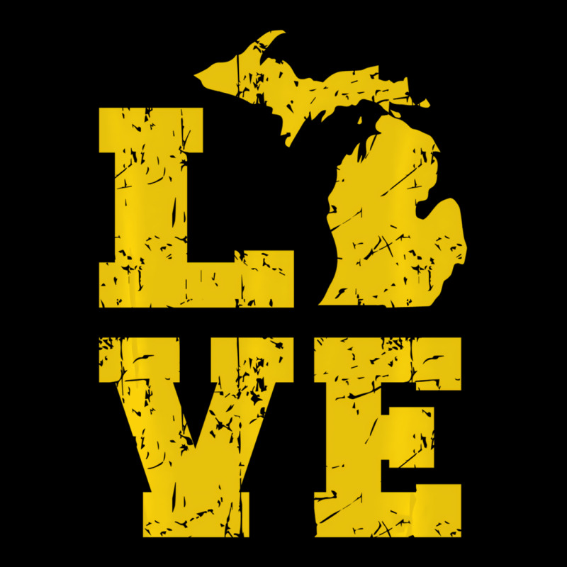 Michigan Love Mi Vintage Sweatshirt Men's Long Sleeve Pajama Set | Artistshot