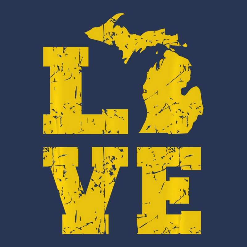 Michigan Love Mi Vintage Sweatshirt Men Denim Jacket | Artistshot