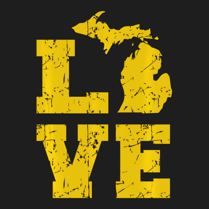 Michigan Love Mi Vintage Sweatshirt Classic T-shirt | Artistshot