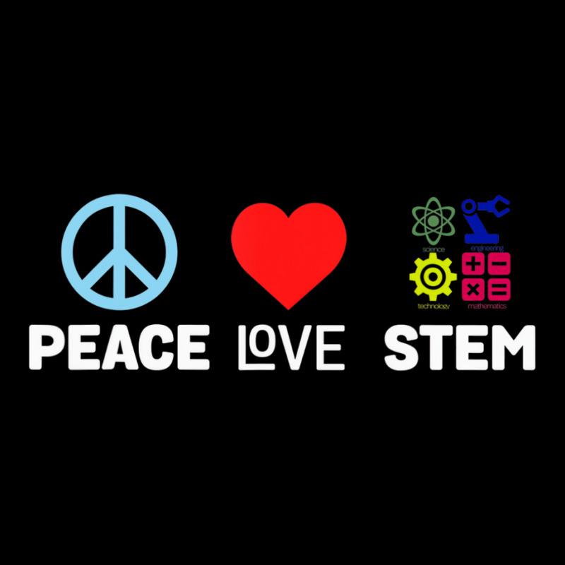 Peace Love Stem Science Technology Engineering Mat Youth Jogger | Artistshot