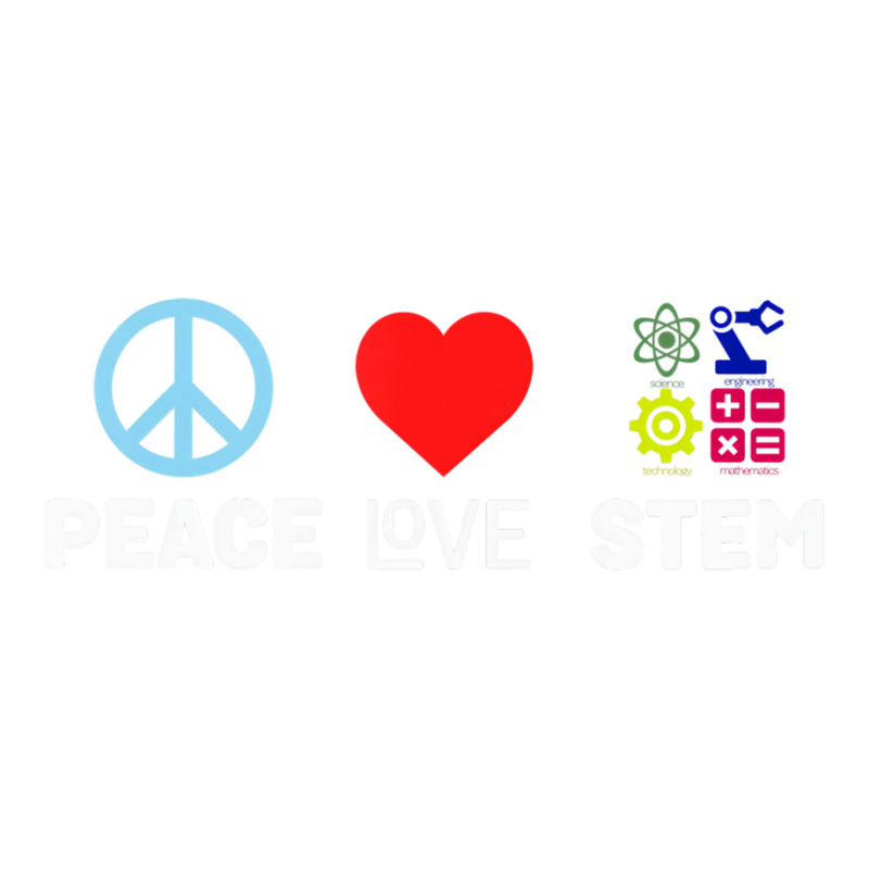 Peace Love Stem Science Technology Engineering Mat Men's T-shirt Pajama Set | Artistshot