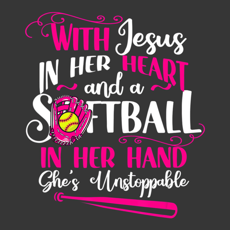 Jesus In Her Heart Softball Hand Funny Pitcher For Toddler Hoodie by krumsiek | Artistshot