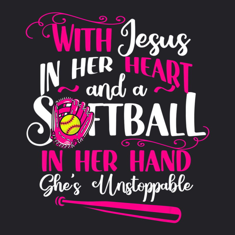 Jesus In Her Heart Softball Hand Funny Pitcher For Youth Tee by krumsiek | Artistshot