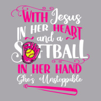 Jesus In Her Heart Softball Hand Funny Pitcher For Youth 3/4 Sleeve | Artistshot