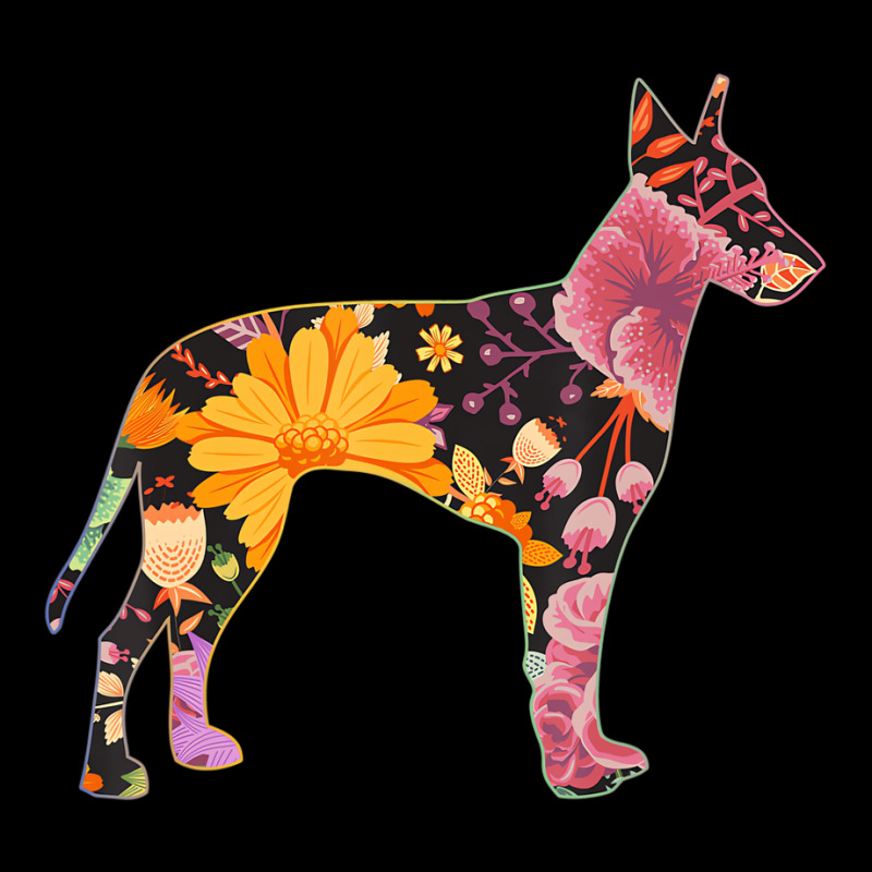 Floral Flower Vintage Retro Manchester Terrier Lov Legging by bonne | Artistshot