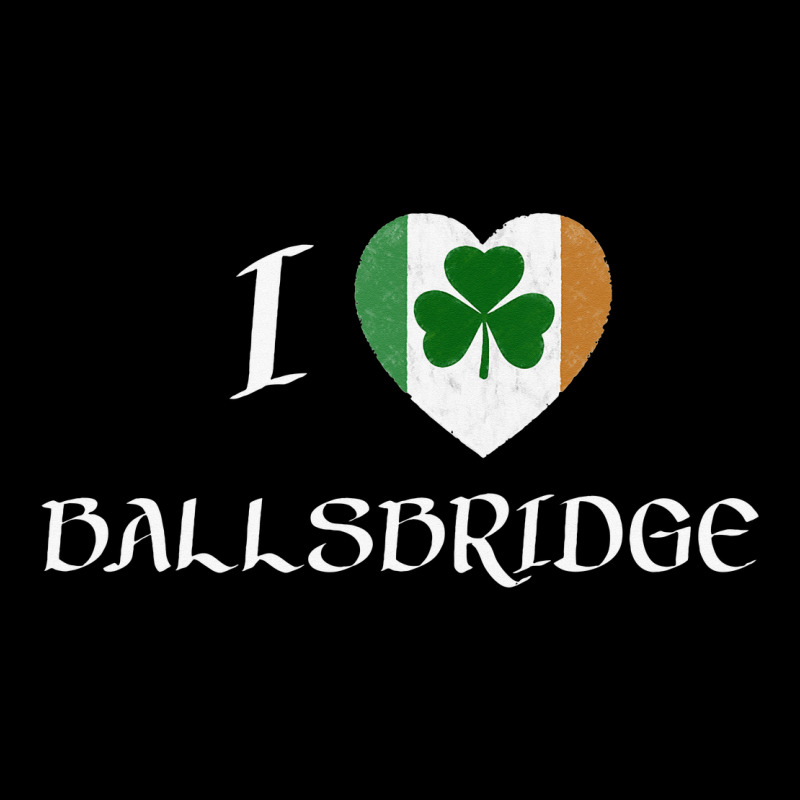 I Love Ballsbridge Ireland Flag Heart Shamrock Pocket T-shirt | Artistshot