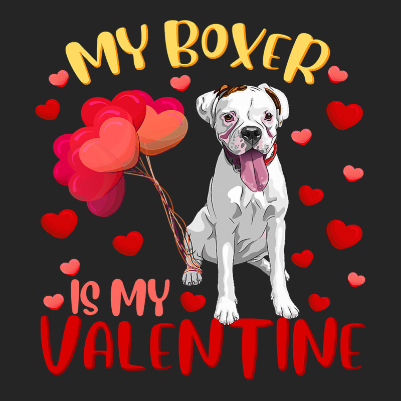 Boxer My Boxer Is My Valentine Heart Funny Boxer V Unisex Hoodie | Artistshot