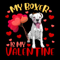 Boxer My Boxer Is My Valentine Heart Funny Boxer V Zipper Hoodie | Artistshot