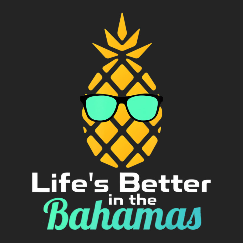 Bahamas Souvenir T Shirts Pineapple Sunglasses Gra 3/4 Sleeve Shirt | Artistshot