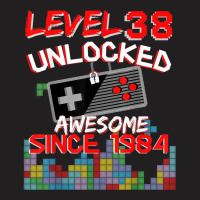 Gamer Boy Level 38 Unlocked Birthday Gaming  Top T-shirt | Artistshot