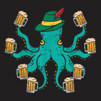 German Octopus Oktoberfest Funny Bavarian Festival T-shirt | Artistshot