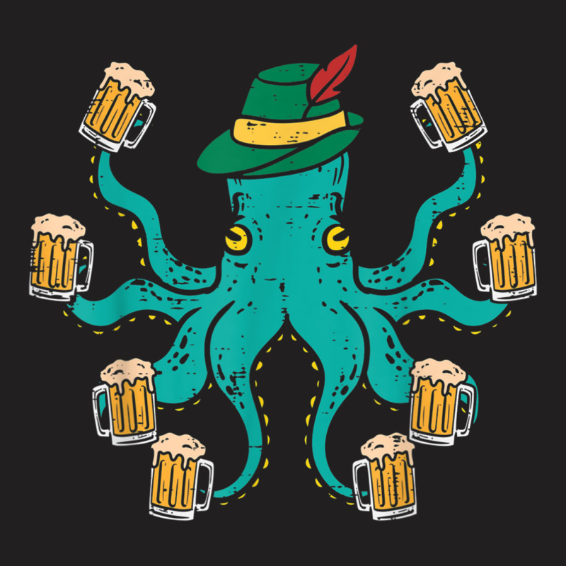 German Octopus Oktoberfest Funny Bavarian Festival T-shirt | Artistshot