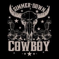 Simmer Down Cowboy Cowgirl, Western Cow Skull Zipper Hoodie | Artistshot