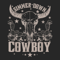 Simmer Down Cowboy Cowgirl, Western Cow Skull Men's T-shirt Pajama Set | Artistshot