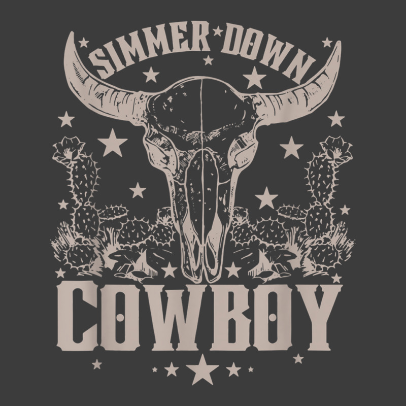 Simmer Down Cowboy Cowgirl, Western Cow Skull Men's Polo Shirt | Artistshot