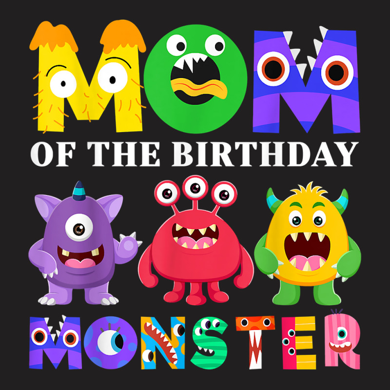 Mom Little Monster Kids 1st Birthday Party Family T-shirt | Artistshot