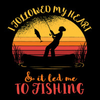 Fishing Sunset I Followed My Heart Fisherman Fishi Adjustable Cap | Artistshot