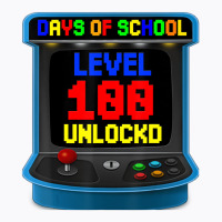 Level 100 Days Of School Unlocked Video Game Arcad T-shirt | Artistshot