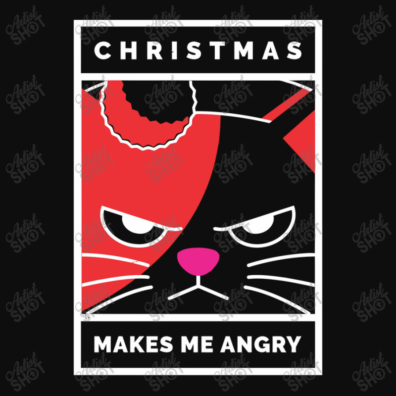 Cristmas Makes Me Angry Crop Top by figuraart | Artistshot