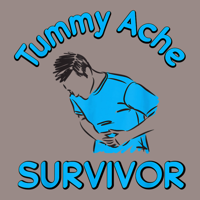 Vintage Tummy Ache Survivor Stomachache Ibs Funny Vintage T-shirt | Artistshot