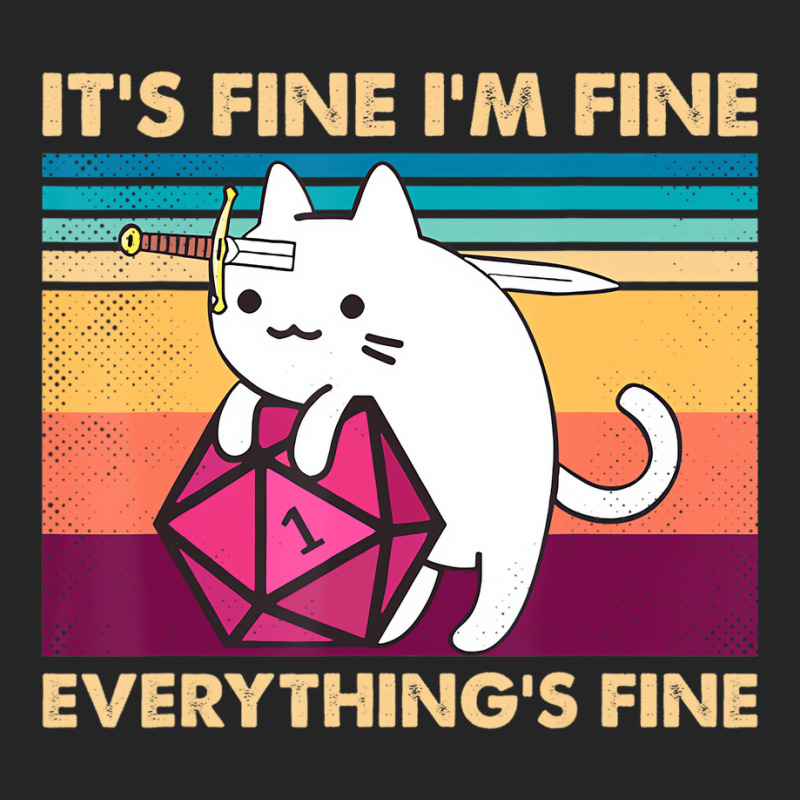 It's Fine I'm Fine Everything's Fine Funny Cat Vin Unisex Hoodie | Artistshot