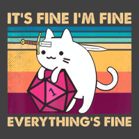 It's Fine I'm Fine Everything's Fine Funny Cat Vin Vintage T-shirt | Artistshot