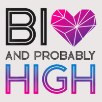 Bisexual Bi Pride Flag Bi And Probably High T Shir Pocket T-shirt | Artistshot