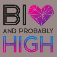 Bisexual Bi Pride Flag Bi And Probably High T Shir Vintage T-shirt | Artistshot