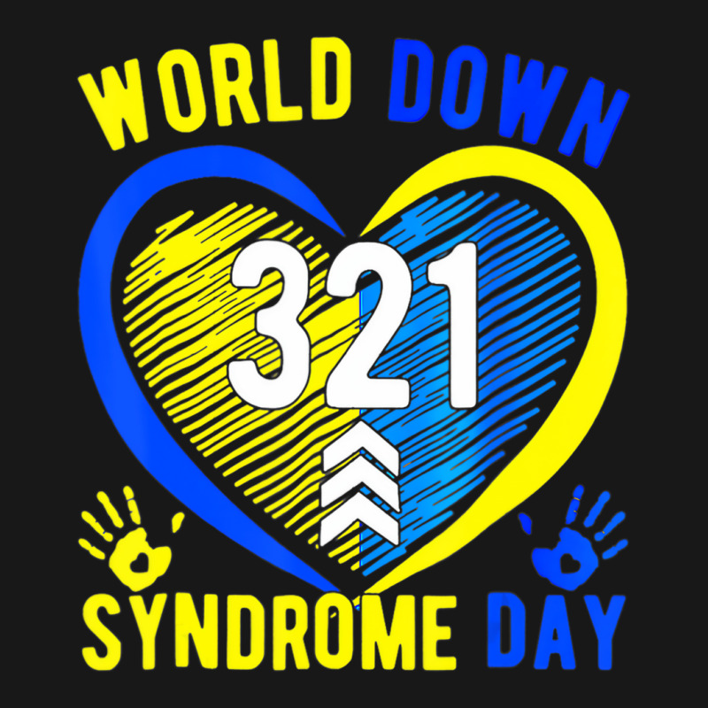 Blue Yellow Heart 21 World Down Syndrome Awareness Flannel Shirt | Artistshot