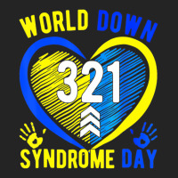 Blue Yellow Heart 21 World Down Syndrome Awareness 3/4 Sleeve Shirt | Artistshot