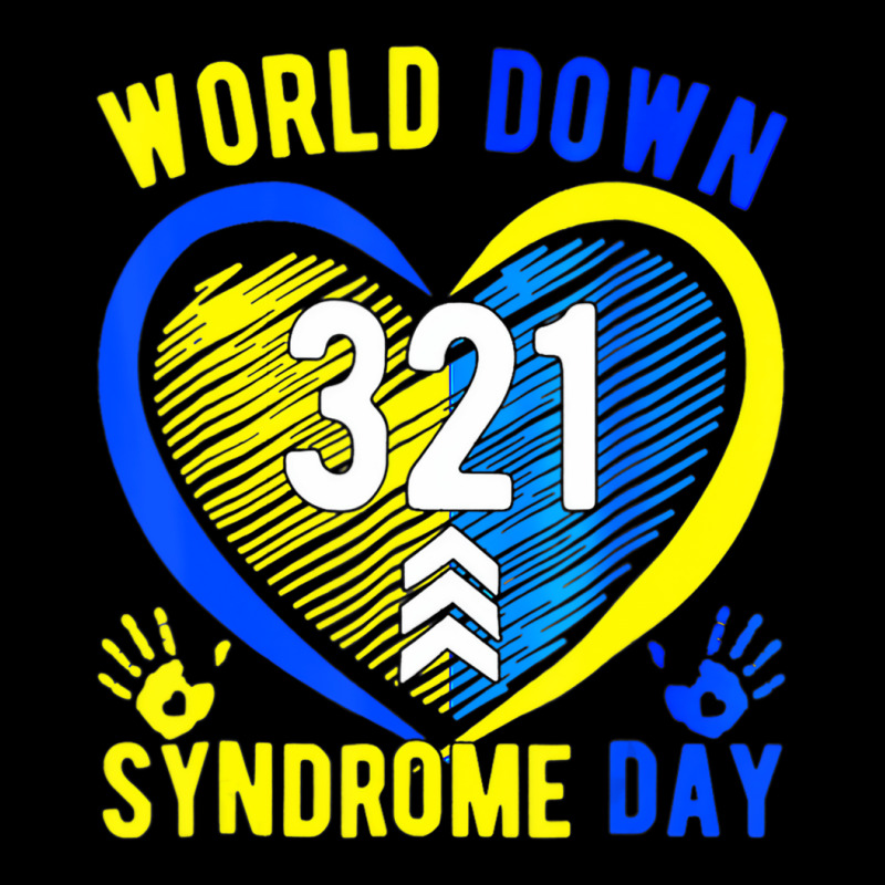 Blue Yellow Heart 21 World Down Syndrome Awareness Youth Hoodie by ravand | Artistshot