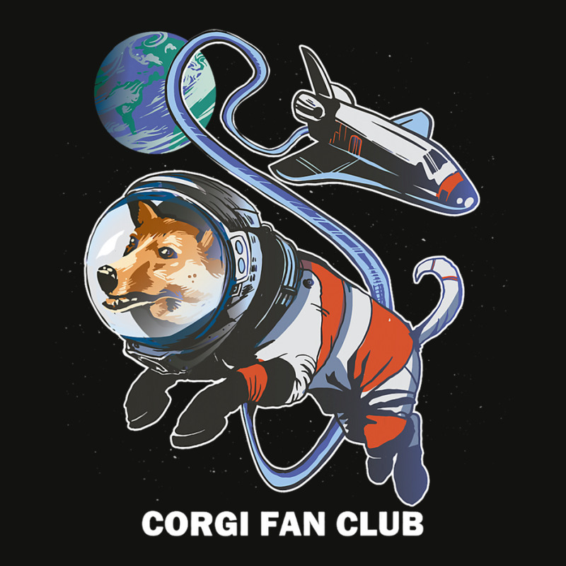 Corgi Dog Cute Playful Puppy Astronaut Space Scorecard Crop Tee by Fabulousam | Artistshot