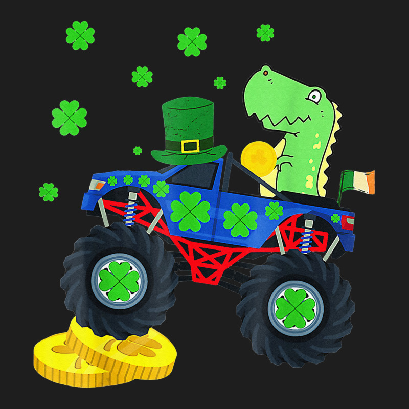 Dinosaur St Patrick's Day Monster Truck Irish Classic T-shirt | Artistshot