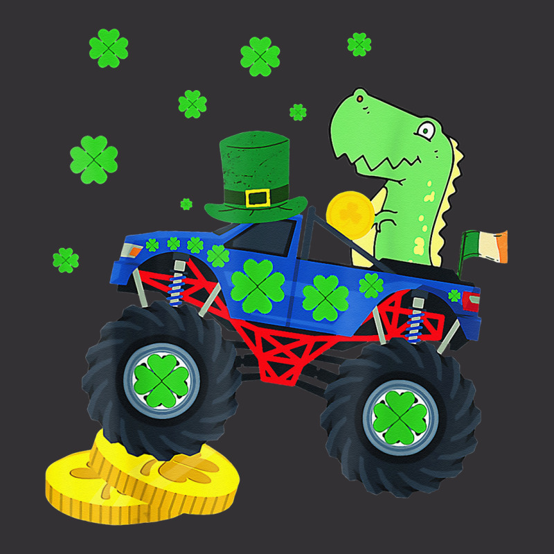 Dinosaur St Patrick's Day Monster Truck Irish Vintage Short | Artistshot