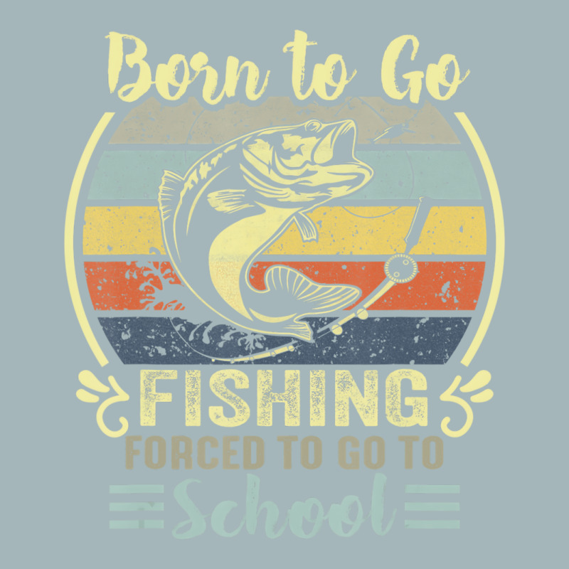 Funny Born To Go Fishing Bass Fish Fisherman Boys Unisex Sherpa-lined Denim Jacket | Artistshot