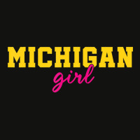 Michigan Fans Classic Michigan Girl Loves Me State Scorecard Crop Tee | Artistshot