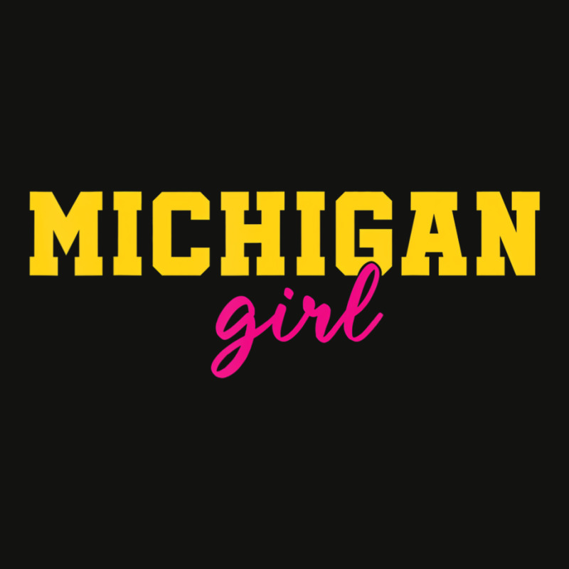 Michigan Fans Classic Michigan Girl Loves Me State Scorecard Crop Tee by mheny | Artistshot