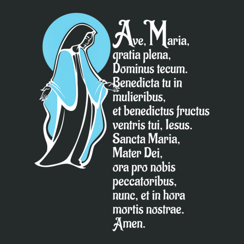 Ave Maria Schubert Music Latin Mass Catholic Mothe Women's Triblend Scoop T-shirt by yucalsye | Artistshot