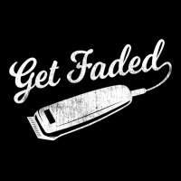 Vintage Distressed Barber  - Get Faded Script Tail Long Sleeve Shirts | Artistshot