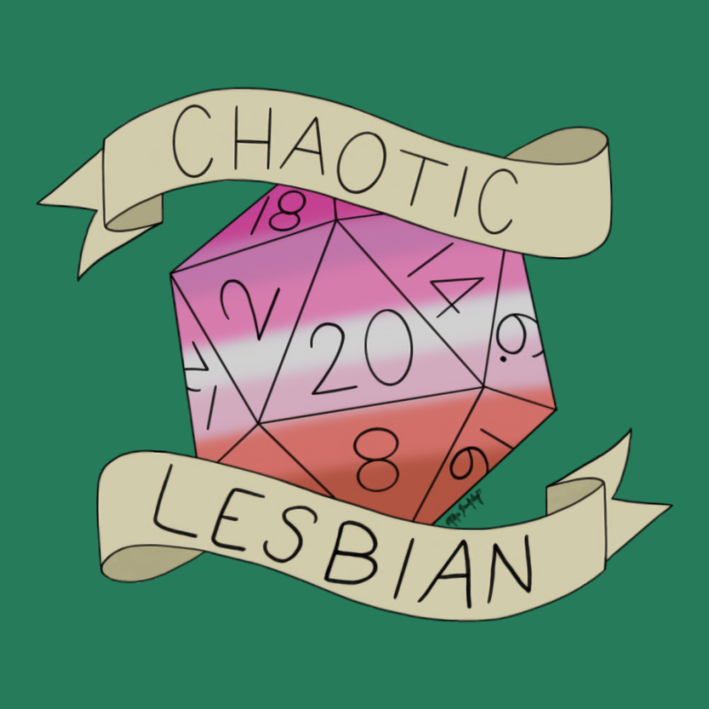 Chaotic Lesbian D20 T-Shirt by filesphomp | Artistshot