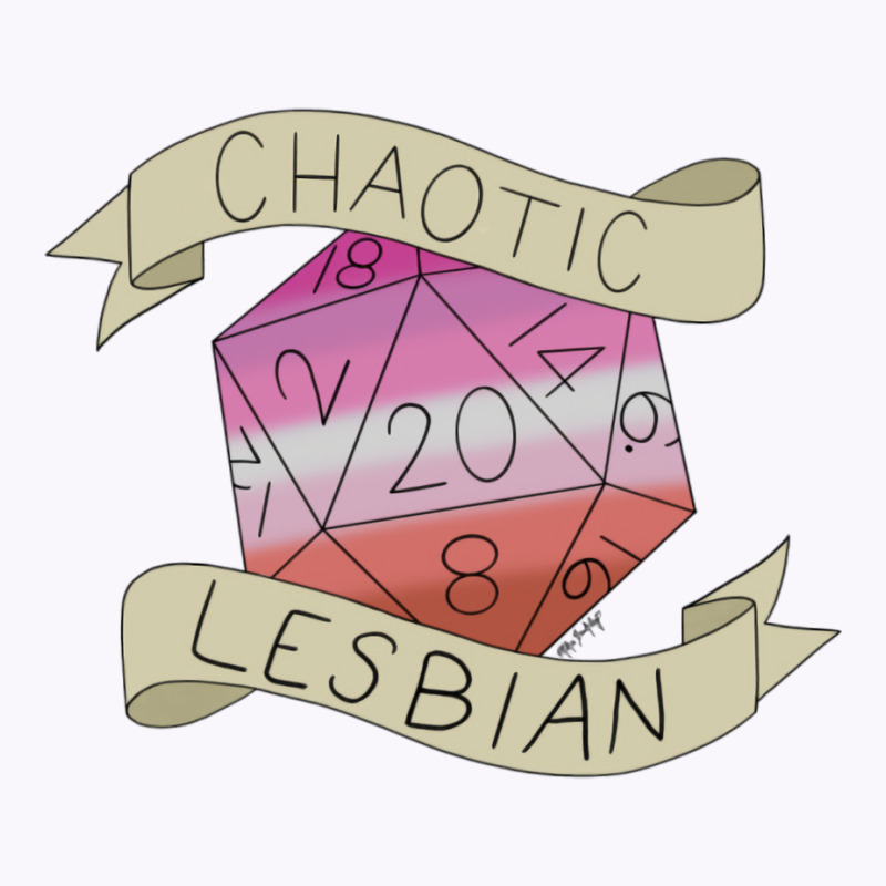 Chaotic Lesbian D20 Tank Top by filesphomp | Artistshot