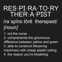 Funny Respiratory Therapist Definition Rt Humor Gi Classic T-shirt | Artistshot