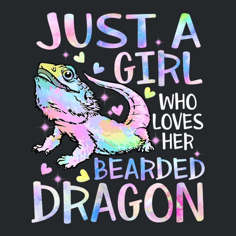 Just A Girl Who Loves Her Bearded Dragon Dragons L Crewneck Sweatshirt by whoretacarpal | Artistshot