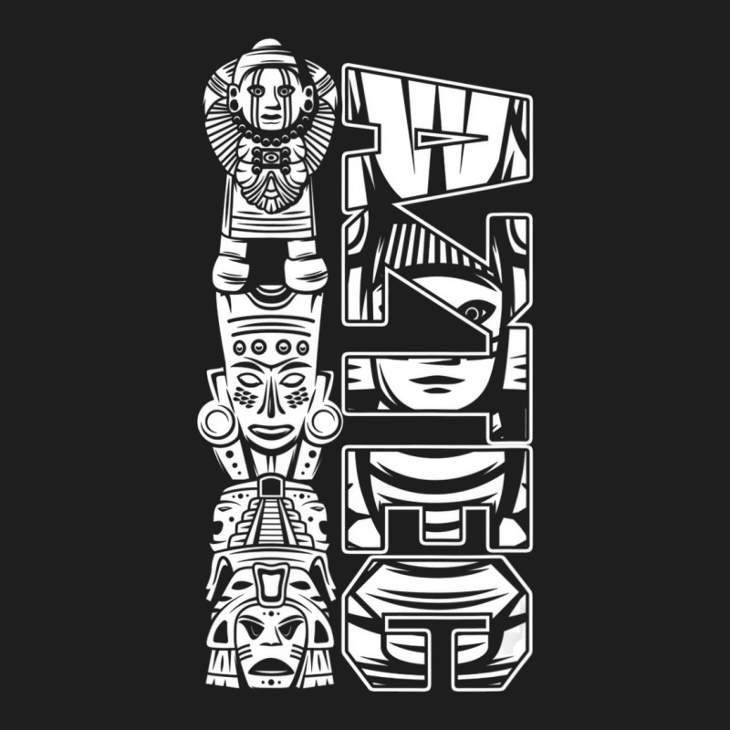 Aztec Ancient Ethnic Nation Symbol People Archeolo Classic T-shirt by yucalsye | Artistshot